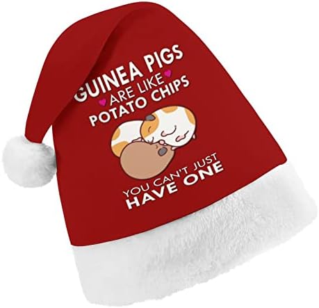 גינאה חזירים כמו שבבי חג המולד כובע רך קטיפה סנטה כובע מצחיק כפה עבור חג המולד לשנה חדשה חגיגי מפלגה