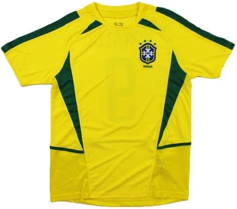 רונאלדו נזריו חתום על ברזיל גופיית כדורגל צהוב אותנטי - גופיות כדורגל עם חתימה