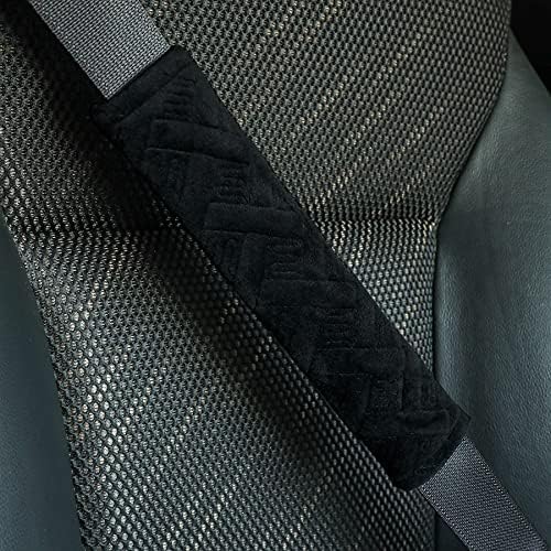 רפידות חגורת בטיחות של JustTop 2-Pack מכסה רפידות חגורת בטיחות לנהיגה נוחה יותר, רצועת כתף חגורת הבטיחות מכסה