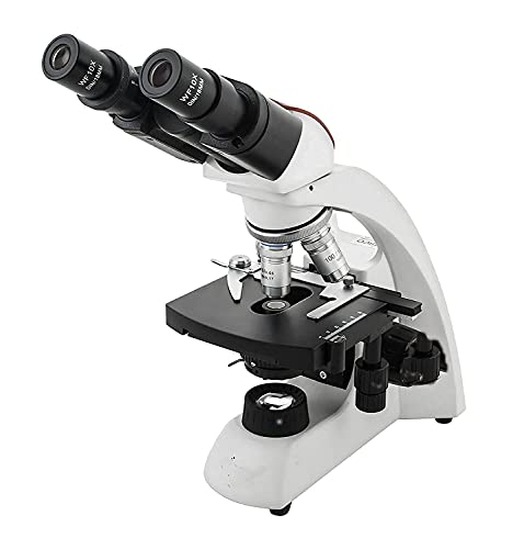 מיקרוסקופ משקפת, עינית פי 10, מטרות פי 4, פי 10, פי 40 ו-100, 360 ראש מסתובב, תאורת לד