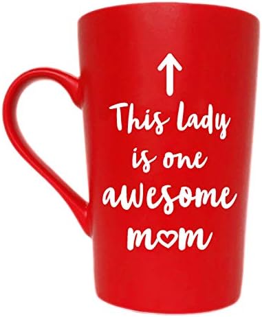 מאואג הגברת הזו היא ספל קפה אמא מדהים אחד מתנות לחג המולד, כוס ציטוט מצחיקה ליום האם או ליום האהבה מבן הבת או הבעל,