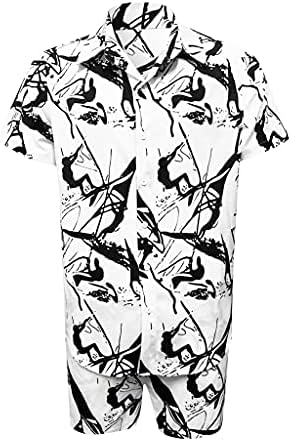 אופנה הוואי הדפסה קצר שרוול חולצה סט גברים של דיו הדפסת מכנסיים גברים של יומי חוף חולצה סט שני חלקים