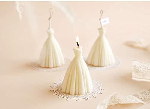 שמלת כלה HIDDIT ריחנית נרות רומנטית מתנה לחתונה סויה שעווה דקורטיבית להקלה על לחץ הקלה ארומתרפיה ביתית עיצוב