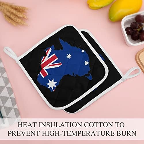 מחזיקי סיר דגל אוסטרלי מחזיקי חום עמידים בפני רפידות חמות