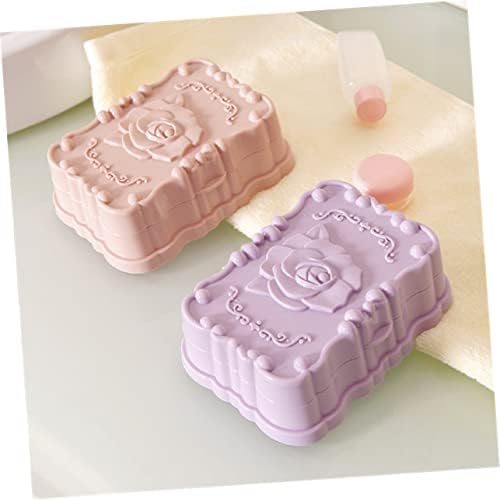 Hanabass Box מחזיק סבון מפלסטיק מחזיק סבון סבון סבון נייד סבון פלסטיק מגש סבון סבון נסיעות טואלט
