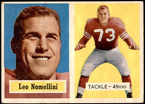 1957 Topps 6 Leo Nomellini San Francisco 49ers Ex 49ers Minnesota