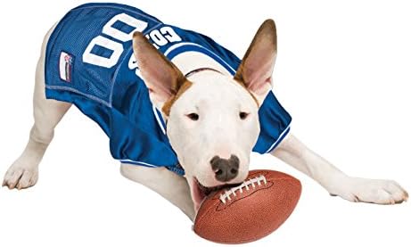 ג ' רזי כלב אינדיאנפוליס קולטס, גודל: בינוני. תחפושת ג ' רזי כדורגל הטובה ביותר עבור כלבים & מגבר;