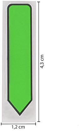 דגלי חץ פוסט-איט, צבעים בהירים שונים.47 ב רחב,24 / מתקן, 4 מכשירי / חבילה