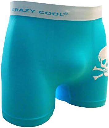 Crazy Cool® Mens נוח כיף ניילון חלק בוקסר קצר 6-חבילה