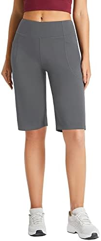מכנסיים קצרים ברמודה של ברמודה 12 אינץ 'מבלים מכנסיים ארוכים אורך ברך אורך ברך אימון כיסי מתיחה