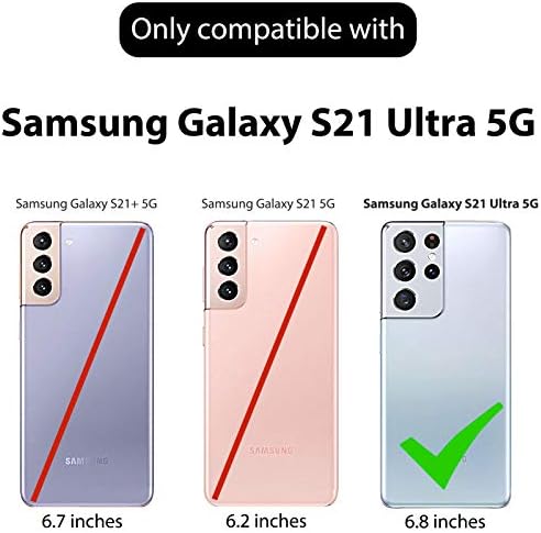 Ailiber Samsung Galaxy S21 Ultra 5G נרתיק נרתיק, Galaxy S21 מגן מסך אולטרה, מחזיק עמדות קליפ חגורה