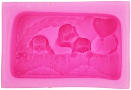 תבניות סבון של אח כלב חמוד אמנות מלאכה סיליקון סבון עובש מלאכה