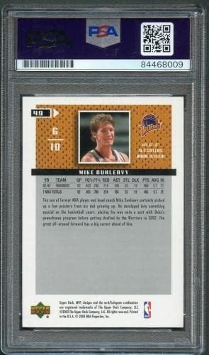 2003-04 סיפון עליון MVP 49 מייק דונליווי כרטיס חתום Auto Auto Warriors - כרטיסי חתימה בכדורסל