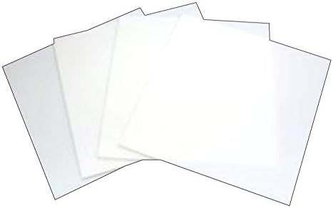 ריבועי זכוכית לבנים בגודל 8 אינץ '4 חבילה - 96 COE