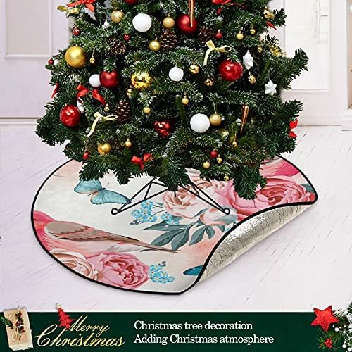 שיגואה עץ חג המולד מחצלת פרח ציפור פרפר צבעי עץ חג המולד עץ חג המולד מחצלת עץ חג המולד חצאית חג המולד
