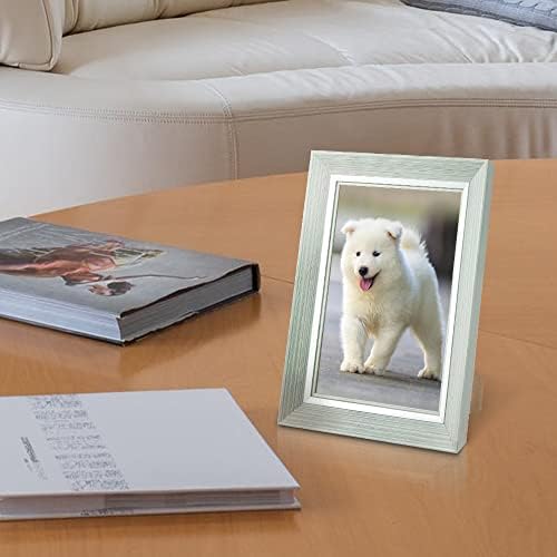 מסגרות תמונה 5x7 2 חבילה - מסגרת תמונה צבעונית לשולחן העבודה מתנה מתאימה לחברים משפחתיים