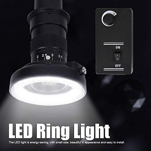 אור טבעת הוביל הואנג - שינג, קל להתקנה אור טבעת הוביל מתכוונן הוביל טבעת אור עגול 56 חרוזי מנורה, למיקרוסקופ