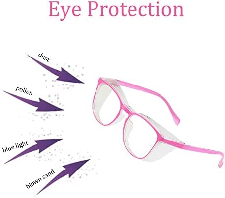 משקפי בטיחות של אוזויבנג לגברים נשים, משקפי בטיחות נגד ערפל נוח אור כחול חוסם UV אחות למבוגרים מגן