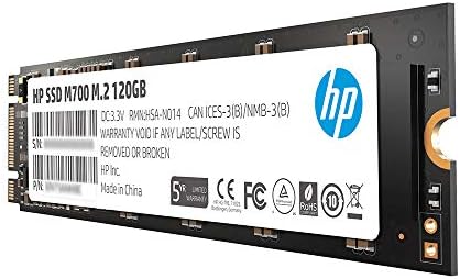HP M700 M.2 120GB SATA III Planar MLC NAND NAND SOLID STADA STADE DRIVE 3DV75AAABC