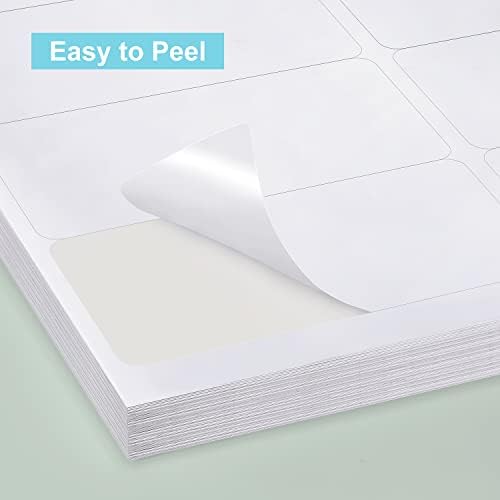 מתדי חינם תוויות 2 4 300 תוויות מדבקת נייר עבור לייזר / הזרקת דיו מדפסת דיוור תוויות 8.5 * 11 לבן 10 לכל