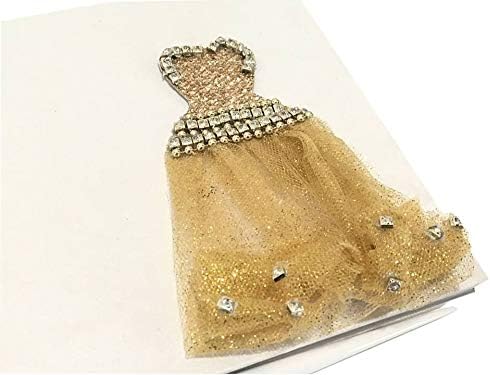 שמלת עיצוב ספר אורחים יום הולדת כלה מקלחת מתוק 16 נסיכת זהב טול עיצוב מזכרת
