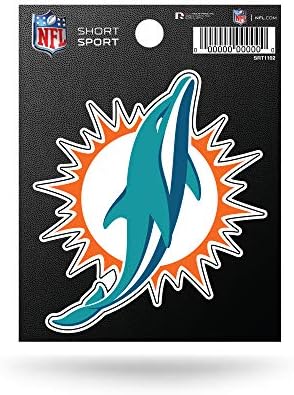 Rico Industries nfl Die Die Cut Logo Stake Short Sport Stage, Miami Dolphins, 3.75 x 4.75 אינץ '