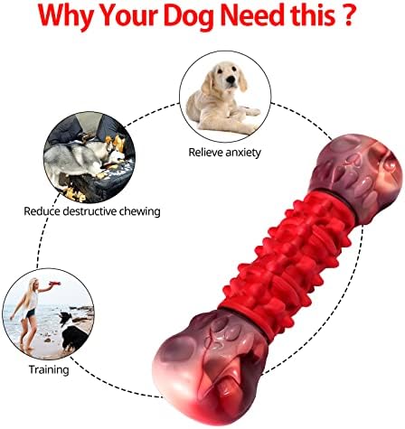 בלתי ניתן להריסה כלב ללעוס צעצוע עבור לועסי אגרסיבי אינטראקטיבי כלב צעצועי עבור כל סוגים של כלבים, כלב עצם ללעוס