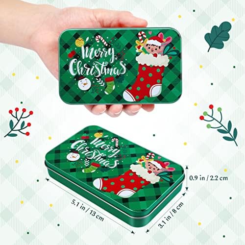 8 יחידות חג המולד מתנה כרטיס מחזיק קופסות 12 יחידות חג מתנת גלישת קופסות מסיבת חג המולד טובות
