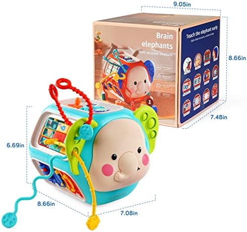 צעצועי תינוק 6 עד 12-18 חודשים, 20 ב 1 פעילות קוביית צעצוע לתינוקות, מונטסורי צעצועי עבור 1 2 3