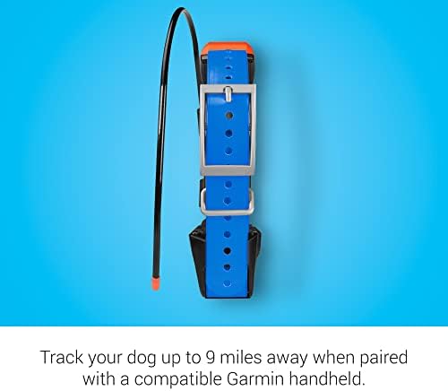 מכשיר כלבים פי 5, מכשיר מעקב ואילוף כלבים עם צווארון, ג ' י-פי-אס מחוספס ועמיד במים, רגישות גבוהה, כחול