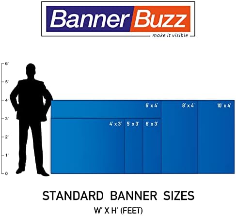 באנר ויניל Bannerbuzz, באנר ריק, PVC Flex, 11 גרם, קצוות מכוסים עם גלגלות, הדפסת דו צדדית, צבע מלא של 600DPI Eco