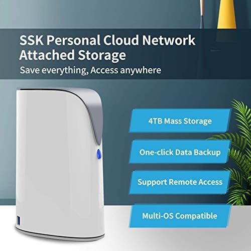SSK צרורות 4TB ענן אישי, תמיכה באחסון מחובר לרשת Auto-Backup, אחסון משרדי ביתי NAS 1TB ענן אישי ענן