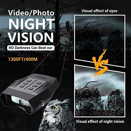 משקפי ראיית לילה משקפת ראיית לילה לחושך מוחלט-1080 וידאו משקפי אינפרא אדום דיגיטליים למבוגרים ציד והרפתקאות