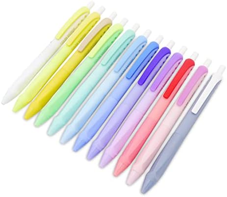 קולנק מגוון צבעים כדורי עטים, נקודה בינונית 1.0 מ מ, אחיזה משולש נוח צבעוני עט כדורי סט עבור