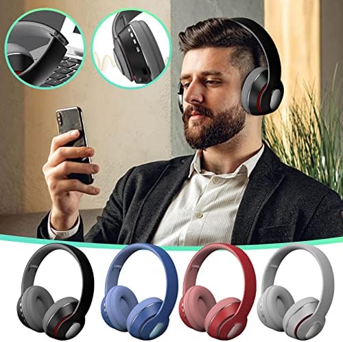 L650 הפחתת רעש רכוב על אוזניות Bluetooth, אוזניות משחקים מתנות למבוגרים 9D Surroun