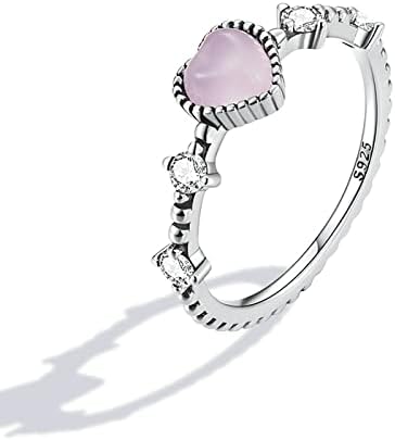 טבעות נער נוער 925 טבעת סטרלינג טבעת אהבה צורה מעורבות טבעת מחויבות טבעת תכשיטים נשי טבעות