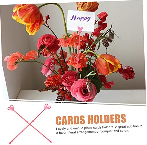 320 יחידות מקום קליפ כרטיסי יום הולדת פרח חתונות צורה בצורת דקור בעל תזכיר תוויות כרטיס מבחר זר מתנה פלסטיק