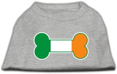 דגל עצם אירלנד חולצת הדפסת מסך אפור xxxl