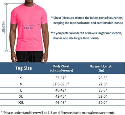 חולצות אתלטיות של זנג'ו גברים מהיר יבש שרוול קצר אימון כושר אימון רץ לחות חולצות טריקו צוואר צוואר צוואר