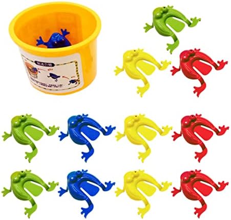 טוינדונה צפרדעים קטנטנות 12 יחידות בנים עם סיווג קפיצות קטנטנות בגודל של פרס ערפל של בנות בנות, צעצועים