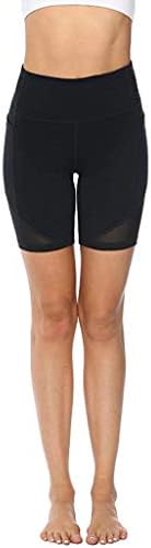 מפיץ נשים במותניים גבוהות במותניים מהירות יוגה יוגה קצרים בטן בקרת דחיסת אימון מפעיל מכנסי מכנסי יוגה