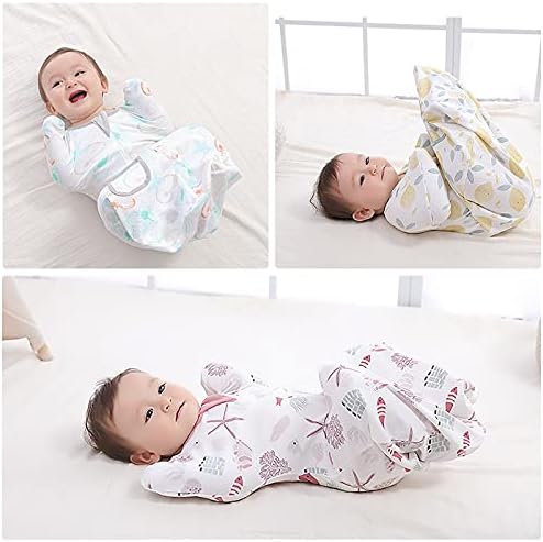 זיגג'וי לתינוקות מעבר לתיק שינה עם זרועות עם כותנה כותנה שמיכה לבישה עם רוכסן דו כיווני 0.5 שק שינה קל