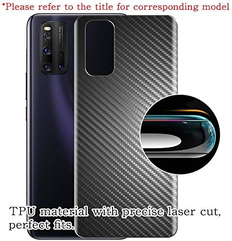 פוצסי 2 חבילה סרט מגן על מסך אחורי, תואם ל Lenovo Tab M8 4th Gen 8 טבליה כיסוי השומר TPU שחור פחמן （לא מזכוכית