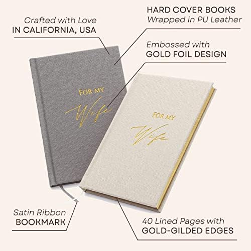 ספרים - אפור ושנהב זהב רדיד מובלט מחברת יומן לחתונה טקס נדר חידוש-להטב חתונה מתנת רעיונות