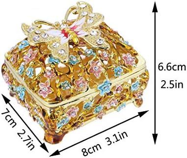 יו פנג פרפר פרפר פרפרים קופסאות תכשיט תכשיטים תלויים באספנות דקורטיב
