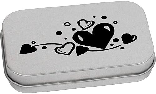 Azeeda 'Hearts' מתכת צירים מכתבים פח/קופסת אחסון