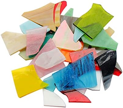 אריחי פסיפס, צבעי רטרו חתיכות זכוכית שבורות למלאכה, צורות שונות אריחי פסיפס