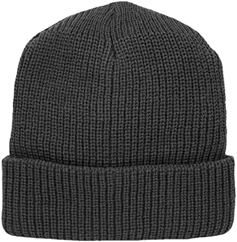 סרוג צלעות סרוג gi סגנון שעון כובע כפה, מיוצר בארצות הברית, גודל אחד מתאים ביותר