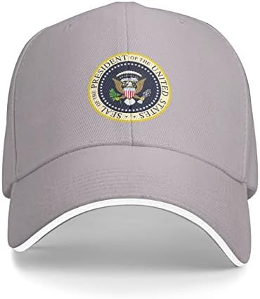 חותם Liichees של נשיא כובע הבייסבול של ארצות הברית לגברים נשים ספורט כובע לשון ברווז מתכוונן