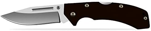 ערכת סכין ומחדד מתקפלים-נעילת כיס מתקפל ומחדד אולר חבילה משולבת-סכין ציד מנירוסטה לשימוש חיצוני, ציד, דיג וקמפינג-שחור